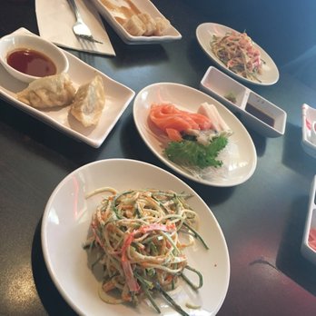 Ginza - Kani salad, Fresh Salmon and White Fish Sashimi, Shrimp Suimai and Dumpling! - Sushi Bars Near Me - Sarasota, Florida Ginza - Kani salad, Fresh Salmon and White Fish Sashimi, Shrimp Suimai and Dumpling! - Sushi Bars Near Me - Sarasota, Florida