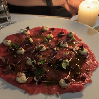 Il Santo Bevitore - The beef carpaccio which was insane. - Italian Near Me - Florence, FI
