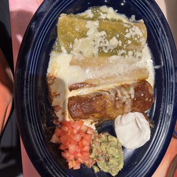 El Patron - Tres Marias enchiladas- their green and red sauces are so tasty - Mexican Near Me - Vancleave, Mississippi