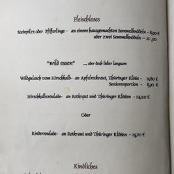 Hotel Villa Fichtenhof - Mittagskarte - Okt 2020