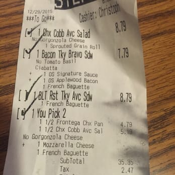 Panera Bread - charged $7.79 for an item we never ordered. - Sandwiches Near Me - Raritan, New Jersey