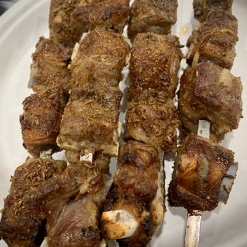 Nurlan Uyghur Restaurant 诺兰饭店 - Lamp chop skewer ( or lamp rib I have to call it) $3 each - Halal Near Me - Flushing, New York