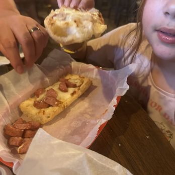 The Flying Harpoon - The kids' menu "poon" pizza. My daughter loved it! - Dive Bars Near Me - Port St. Joe, Florida The Flying Harpoon - The kids' menu "poon" pizza. My daughter loved it! - Dive Bars Near Me - Port St. Joe, Florida