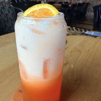BJ's Restaurant & Brewhouse - Orange creamsicle mocktail - New American Near Me - Reno, Nevada