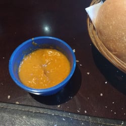 Pasta de calabaza que traen con la panera. Muy rica.
