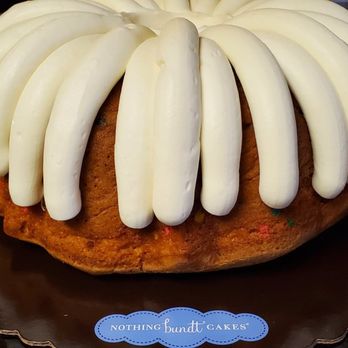 Nothing Bundt Cakes - 10" Confetti Cake w/ extra frosting - Bakeries Near Me - Sunnyvale, California Nothing Bundt Cakes - 10" Confetti Cake w/ extra frosting - Bakeries Near Me - Sunnyvale, California