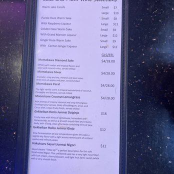 Thai Chili Bistro - Sake menu - Thai Near Me - Rifle, Colorado