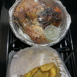 Brisas Express Restaurant - Baked chicken w tostones