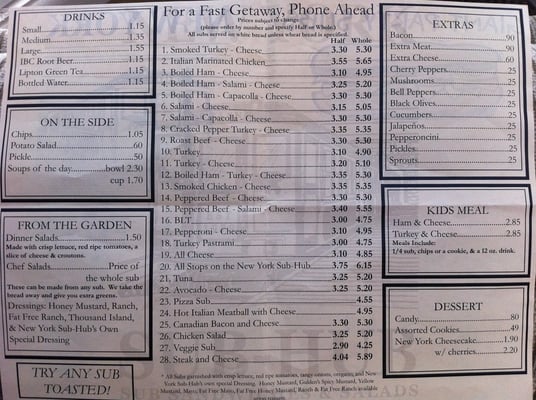 Menu photo 4 New York Sub-Hub Denton, TX Menu photo 4 New York Sub-Hub Denton, TX