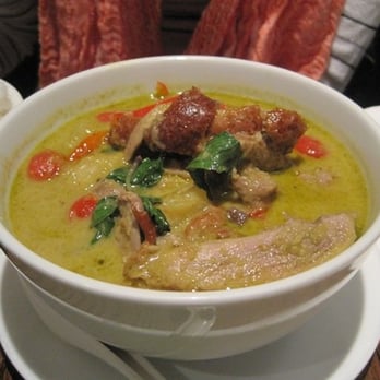 SriPraPhai Thai Restaurant - Roast duck with green curry - Thai Near Me - Woodside, New York SriPraPhai Thai Restaurant - Roast duck with green curry - Thai Near Me - Woodside, New York