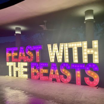 Houston Zoo - Feast with the Beasts signage - Zoos Near Me - Houston, Texas Houston Zoo - Feast with the Beasts signage - Zoos Near Me - Houston, Texas
