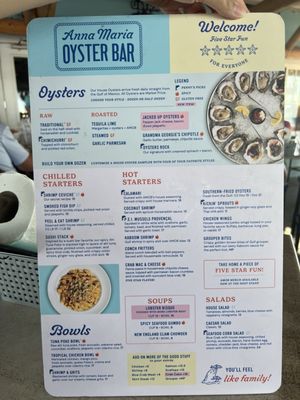 Menu photo 3 Anna Maria Oyster Bar - Pier Bradenton Beach, FL