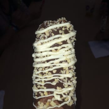 Popbar - White chocolate drizzled almond chocolate bar! - Desserts Near Me - Anaheim, California
