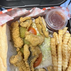 Southern Belle Louisiana Cajun Spices And Foods - Catfish po boy combo