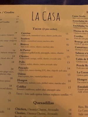 Menu photo 1 La Casa Bronxville Bronxville, NY Menu photo 1 La Casa Bronxville Bronxville, NY