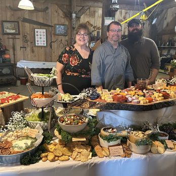 Old Orchard Farm - David Lorrie and Mike who built the display. - Pick Your Own Farms Near Me - East Lyme, Connecticut