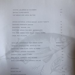 Haar Restaurant - A la carte menu July 2019