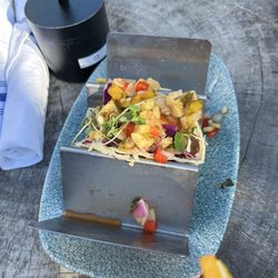 Palm Deck Rooftop - Dressed pork belly taco