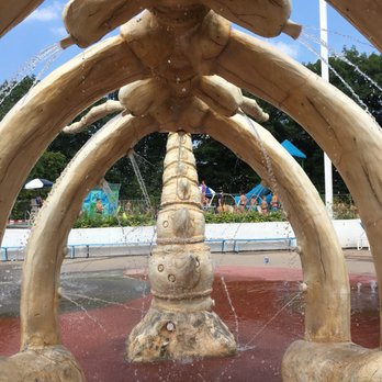 Highland Park Aquatic Center - Inside the whale bone themed splash pad - Swimming Pools Near Me - Saint Paul, Minnesota Highland Park Aquatic Center - Inside the whale bone themed splash pad - Swimming Pools Near Me - Saint Paul, Minnesota
