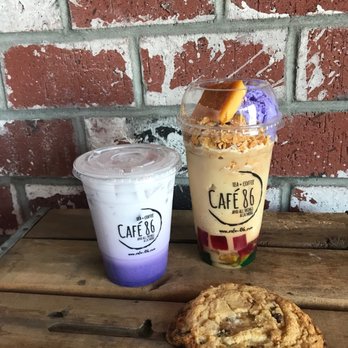 Cafe 86 - Ube latte, Halo Halo and skyflake crack cookie - Desserts Near Me - Las Vegas, Nevada Cafe 86 - Ube latte, Halo Halo and skyflake crack cookie - Desserts Near Me - Las Vegas, Nevada