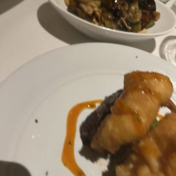 Eddie V's Prime Seafood - Filet Medallions w/Lobster Tempora - Seafood Near Me - Plano, Texas Eddie V's Prime Seafood - Filet Medallions w/Lobster Tempora - Seafood Near Me - Plano, Texas