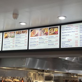 Zankou Chicken - Menu board - Mediterranean Near Me - Thousand Oaks, California