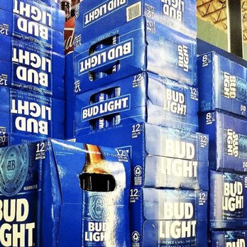 XO Liquor - a stack of bud light beer bottles - Beer, Wine & Spirits Near Me - Las Vegas, Nevada