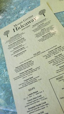 Menu photo 4 Mt. Gretna Hideaway Mount Gretna, PA Menu photo 4 Mt. Gretna Hideaway Mount Gretna, PA