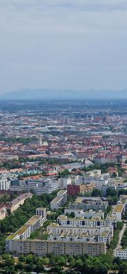 Photo of Olympiaturm - München, BY, DE. Blick Richtung Altstadt