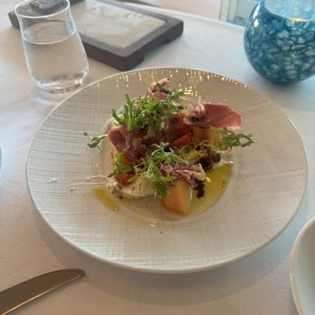 Spago - Cantaloupe and Burrata Salad - Asian Fusion Near Me - Maui, Hawaii Spago - Cantaloupe and Burrata Salad - Asian Fusion Near Me - Maui, Hawaii