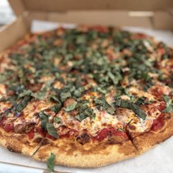 The Thyme Pizzeria - Sausage garlic and basil
