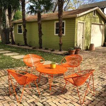 Austin Powder Coating - Outdoor Furniture - Mirror Orange - Powder Coating Near Me - Austin, Texas Austin Powder Coating - Outdoor Furniture - Mirror Orange - Powder Coating Near Me - Austin, Texas