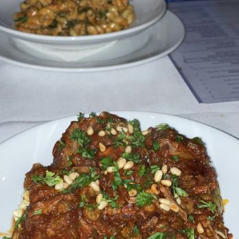 Toscanos - Braised beef with raisins and olives... Chef Soecial - Italian Near Me - Puyallup, Washington Toscanos - Braised beef with raisins and olives... Chef Soecial - Italian Near Me - Puyallup, Washington