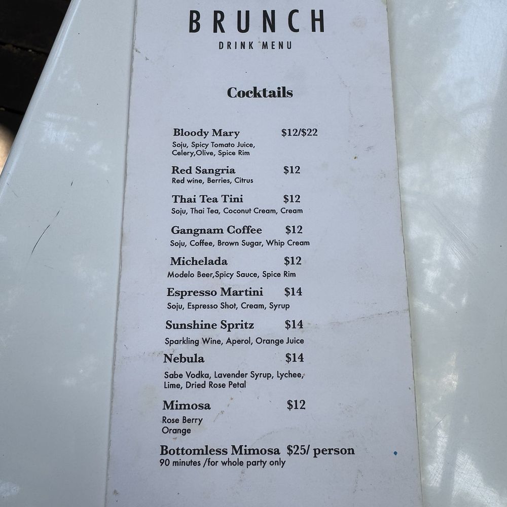 Darla Cafe  - Menu 3/5 (07/2026) - Asian Fusion Near Me - Saratoga, California