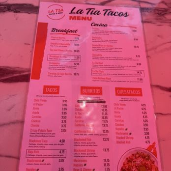 La Tia Tacos & More - Menu - Tacos Near Me - Corona, California La Tia Tacos & More - Menu - Tacos Near Me - Corona, California