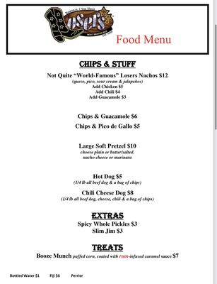 Menu photo 5 Losers Bar Las Vegas, NV Menu photo 5 Losers Bar Las Vegas, NV
