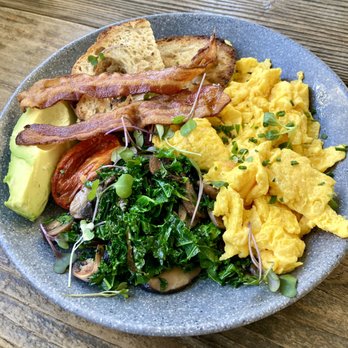 Blueys Kitchen - I made my own avocado toast with roasted tomato on top. Yum! - Cafes Near Me - Santa Monica, California
