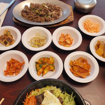 Korea House - Bulgogi and Bibimbap with sides for the Bulgogi - Korean Near Me - Nashville, Tennessee Korea House - Bulgogi and Bibimbap with sides for the Bulgogi - Korean Near Me - Nashville, Tennessee
