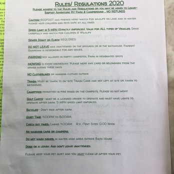Bigfoot Adventure - Rules - RV Parks Near Me - Tracy City, Tennessee