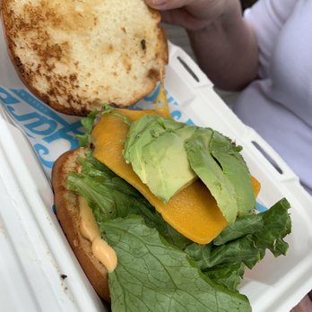 Garbo's Lobster Truck - big burger with avocado, etc - Food Trucks Near Me - Austin, Texas