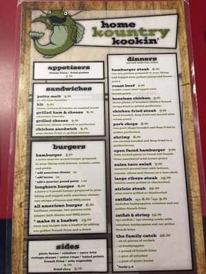 Menu photo 1 Home Kountry Kookin' Inola, OK Menu photo 1 Home Kountry Kookin' Inola, OK