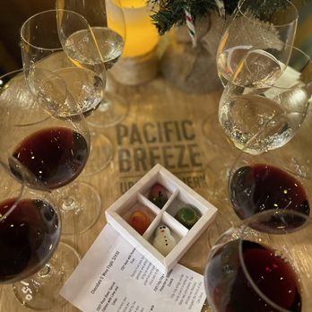 Pacific Breeze Winery - a selection of wine glasses - Wineries Near Me - New Westminster, British Columbia
