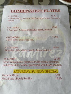 Menu photo 2 Casa Ramirez Mexican Food Catalina, AZ Menu photo 2 Casa Ramirez Mexican Food Catalina, AZ