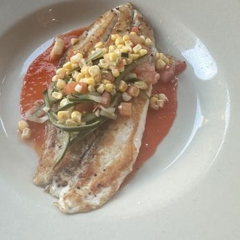 Lucca - Sea Bass with corn salsa - Italian Near Me - Des Moines, Iowa