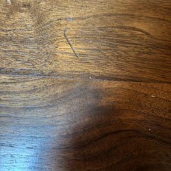 Textbook Painting - Example of hardwood floor damage