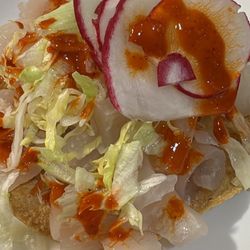 Cenaduría Guille - Tostada de cueritos