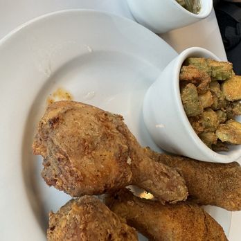 Hughley's Southern Cuisine - Fried Chicken Fried Okra Hreen Green Beans; cornbread too - Southern Near Me - Aiea, Hawaii