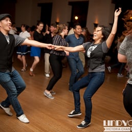 Me and my wife dancing the night away at LindyGroove