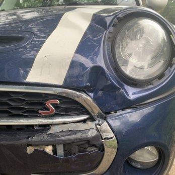 ProTech Body Shop - Crunched hood, broken headlight assembly, ruined front bumper - Body Shops Near Me - Austin, Texas ProTech Body Shop - Crunched hood, broken headlight assembly, ruined front bumper - Body Shops Near Me - Austin, Texas