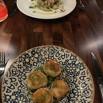 Madrina - Grouper with Basil mashed potato and Scallops - Italian Near Me - Webster Groves, Missouri